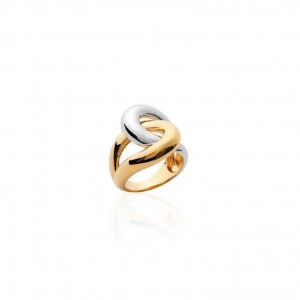 Gold Plated Bicolor Ring