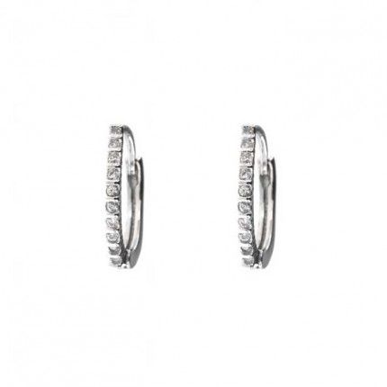 MJ Zirconium Sterling Silver 925/1000 Earrings