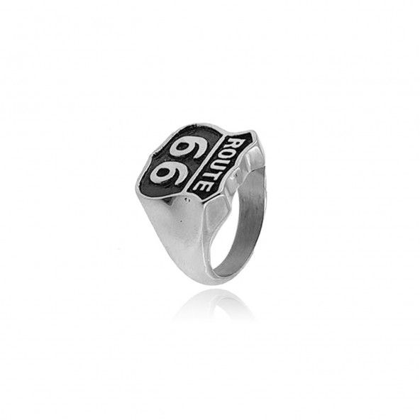MJ Ring Route 66 Stainless Steel