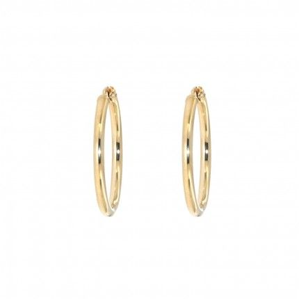 Hoop Earrings 30 mm Gold 375/1000