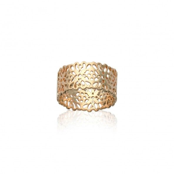 Flowers Gold Plated Ring