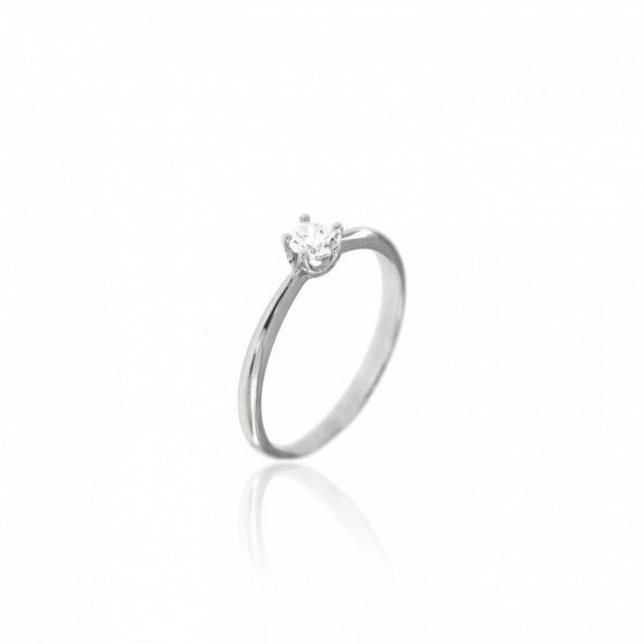 Sterling Silver 925/1000 with Zirconium Solitaire