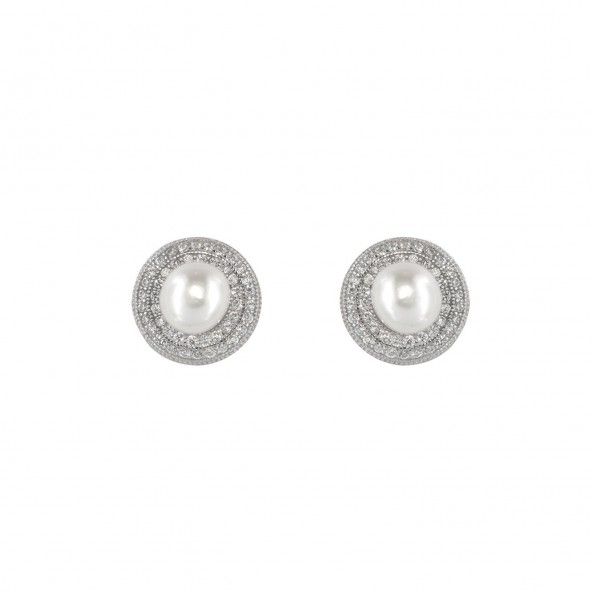 Pearl Earrings Sterling Silver 925/1000