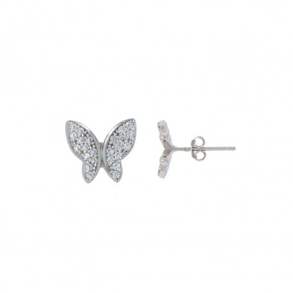 Butterfly Earrings Sterling Silver 925/1000