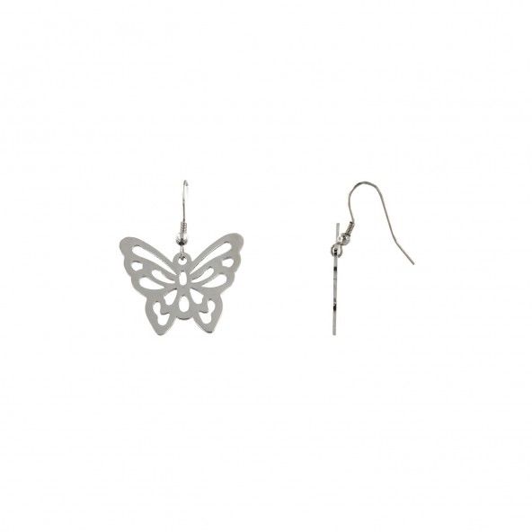 Butterfly Earrings in Steel