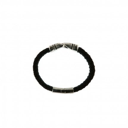 Steel and Leather Bracelet