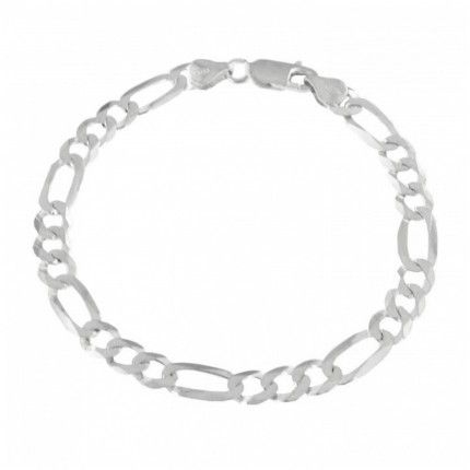 925/1000 Silver Bracelet 6 mm 3 + 1