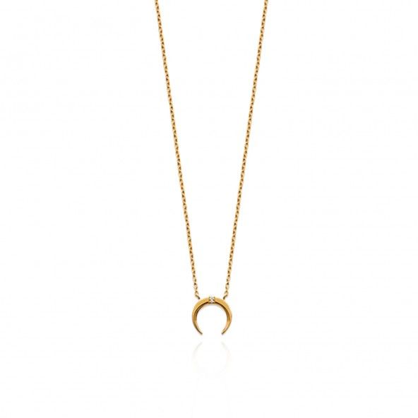 Extensible Necklace Moon 40 + 5 cm Gold Plated