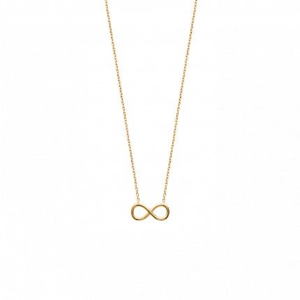 MJ Necklace Infinity Gold Plated