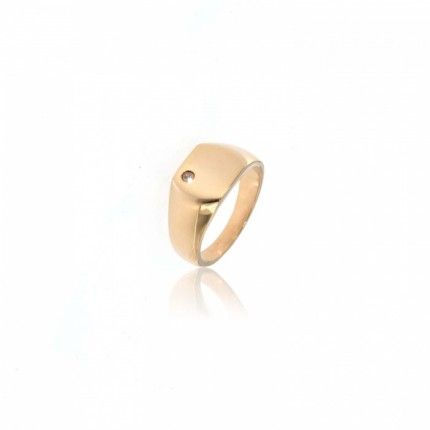 Gold Plated Ring Zircon