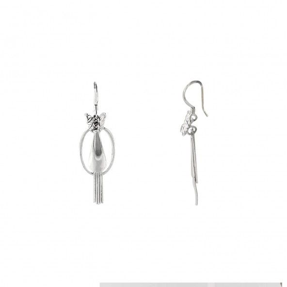 Dangling Earrings Butterfly 925/1000 Silver