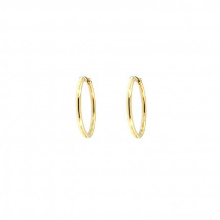 375/1000 Gold Hoops