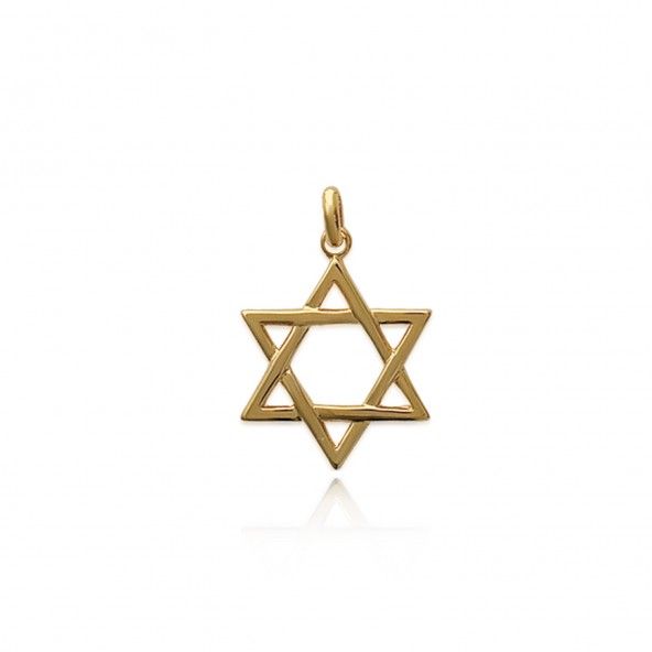 Pendant Star of David Gold Plated