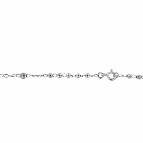 925/1000 Silver Rhodium Rosary