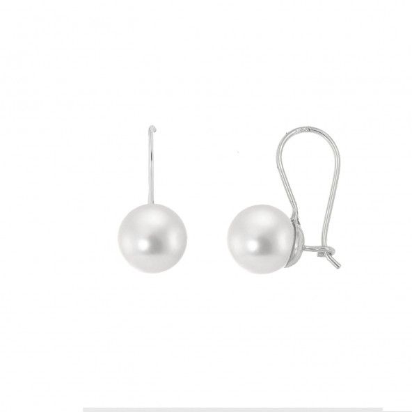 Boucles d'Oreilles Pendantes Perles 925/1000