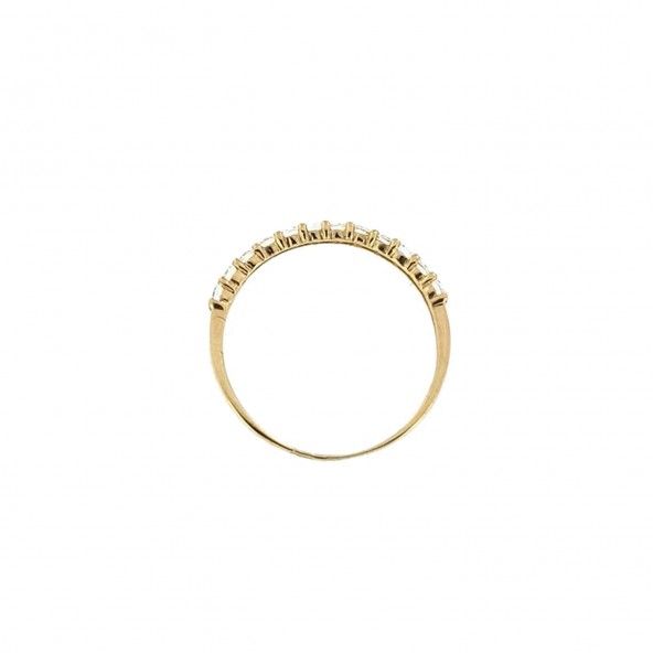 375/1000 Gold Engagement Ring Zirconium