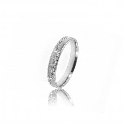 925/1000 Silver 2 Reflexions Wedding Ring