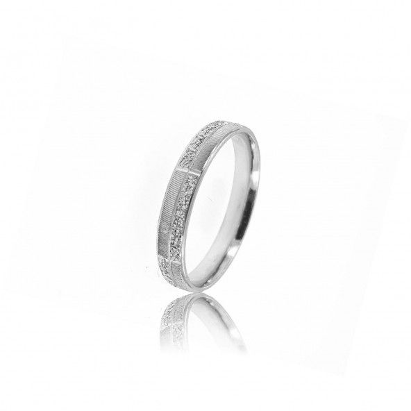 925/1000 Silver 2 Reflexions Wedding Ring