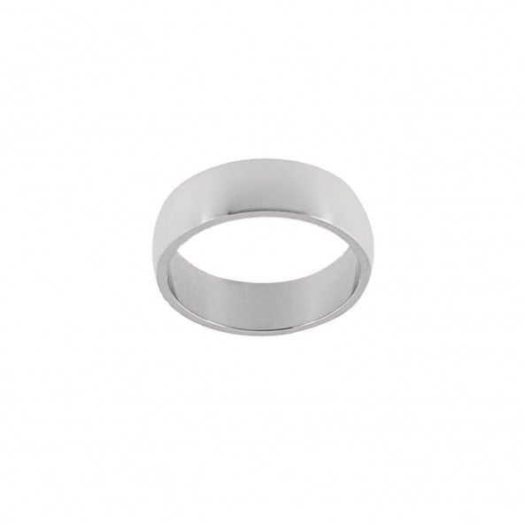 Stainless Steel plain Ring 6mm.