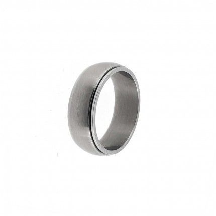 Stainless Steel Anti-stress Engagement Ring 8mm