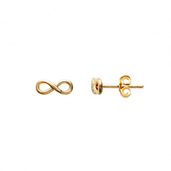 Sign of Infinity Gold Plated Earrings