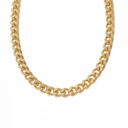 Gold Plated Chain 50 cm Lenght, 9 mm Width