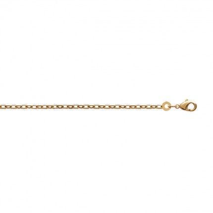 Gold Plated Forçat mesh Chain 50 cm Lenght, 2mm Width.