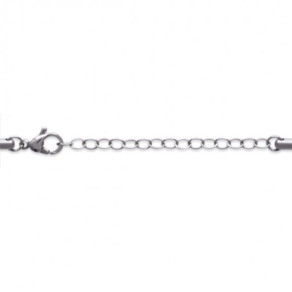 Steel Chain with separator and two loose ends 2mm,  40cm / 45cm.