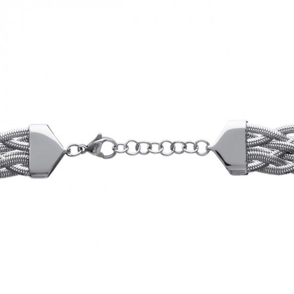 Steel Chain in braid with 16mm wide and 40cm / 45cm.