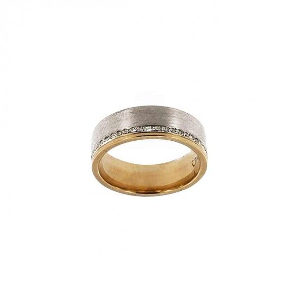 Bicolor 355/1000 Gold Ring