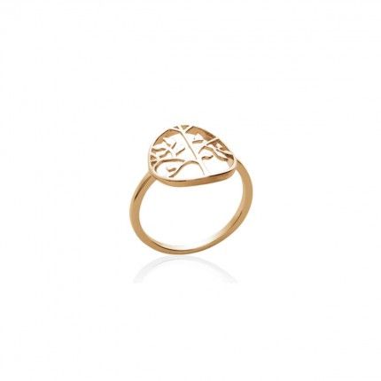 Gold Plated Ring with Tree of Life 16mm.