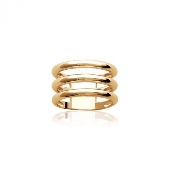 Gold Plated Triple Ring 13mm.