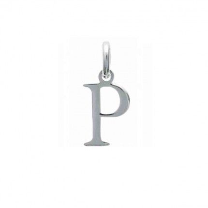 Pendant letter P initial name in Silver 925/1000