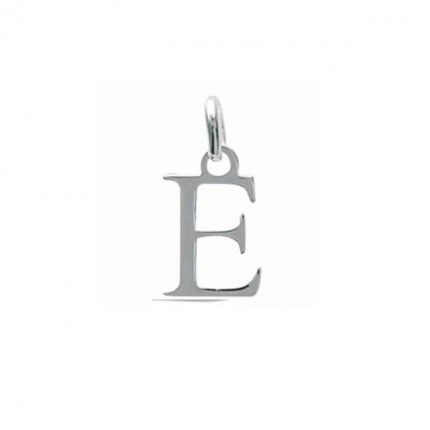 Pendant letter E initial name in Silver 925/1000
