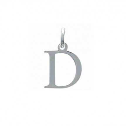 Pendant letter D initial name in Silver 925/1000