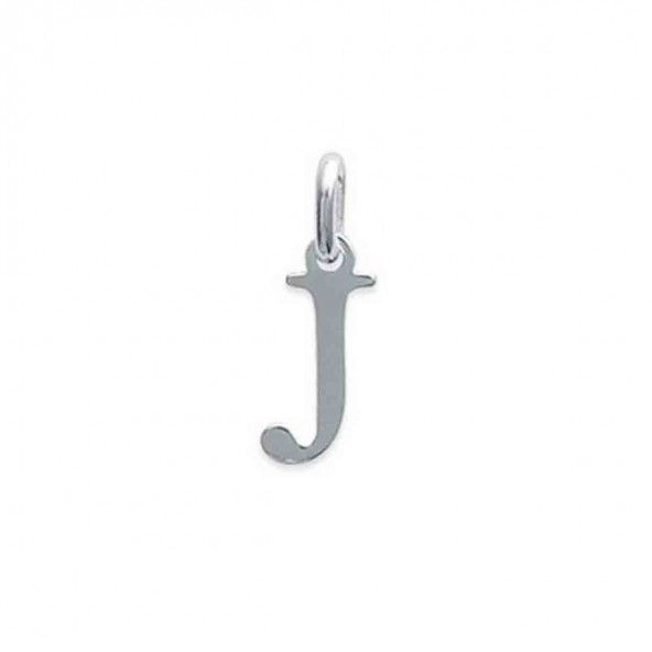 Pendant letter J initial name in Silver 925/1000