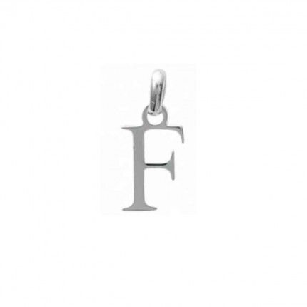 Pendentif lettre F initiale prnom en Argent 925/1000