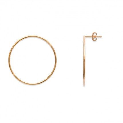 Gold Plated fixed hoop 30mm.