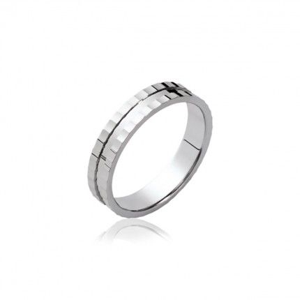 925/1000 Silver wedding ring 4mm.