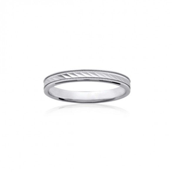 925/1000 Silver wedding ring 3mm.