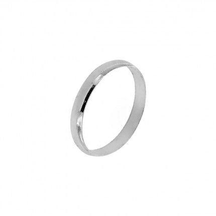 925/1000 Silver wedding ring plain 3mm.