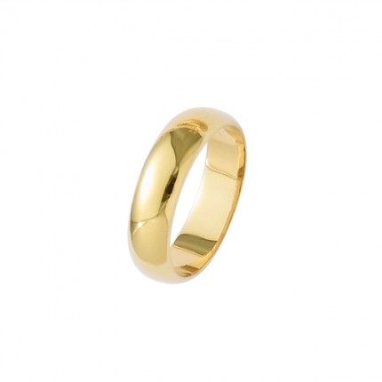 Gold Plated Wedding ring 6mm.