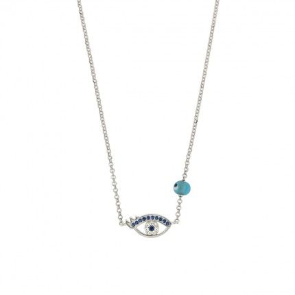 925/1000  Silver Necklace eye 40cm-45cm