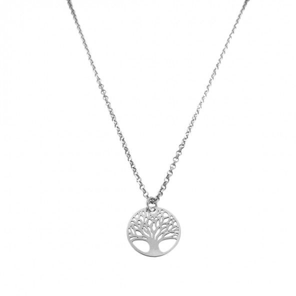 925/1000 Silver Necklace Tree of Life 42cm+3cm