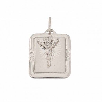 925/1000 Silver Pendant with Christ 20mm/16mm.