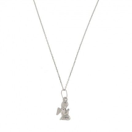 925/1000 silver Necklace With Angel 42cm+3cm.