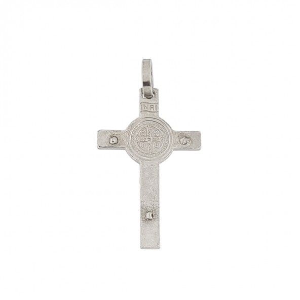Pendentif Argent 925/1000 Croix avec Criste 27mm.