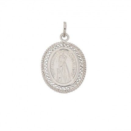Medaille Sainte Fatima Argent 925/1000 25mm.