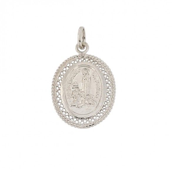 Medaille Sainte Fatima Argent 925/1000 25mm.