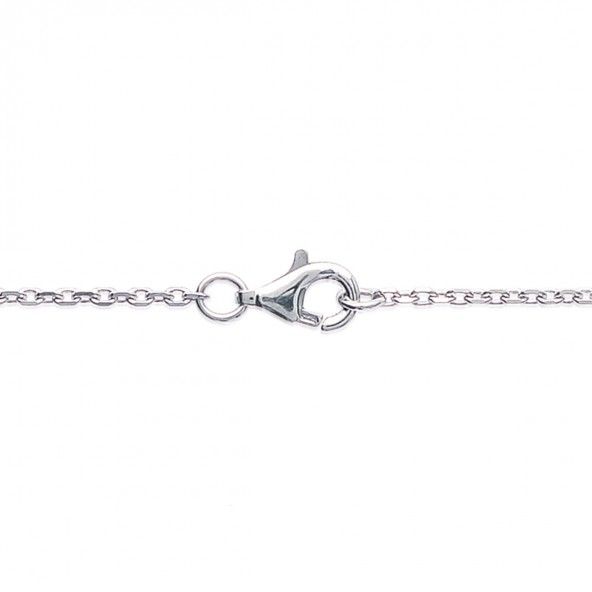 925/1000 Silver Heart Necklace 45cm.